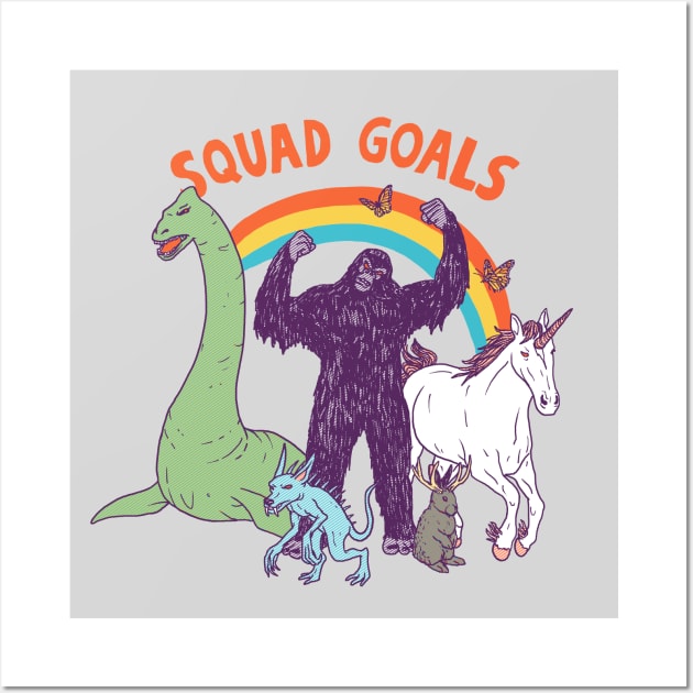 Squad Goals: Cryptids Wall Art by Hillary White Rabbit